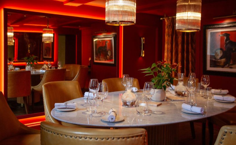 The Elder red restaurant interior